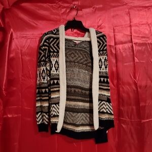 Patterned Knitted Cardigan
